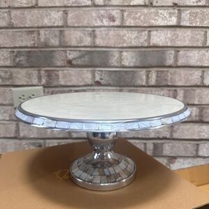 NEW Julia Knight Classing 14" Cake Stand - Snow